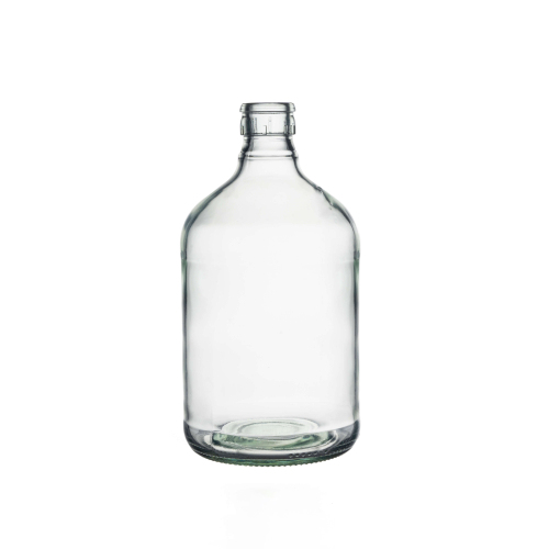 770ml 1020ml Spirits Boston Round Glass Bottle