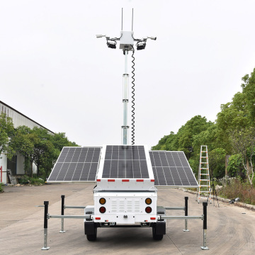 Portable Mobile Solar-Powered CCTV Security Camera Trailer