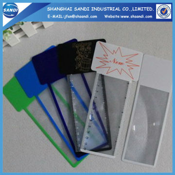 PVC magnifying plastic sheet with ruler