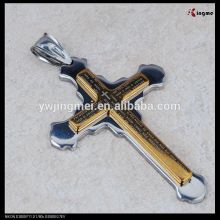 Fashion catholic stainless steel crucifix pendant
