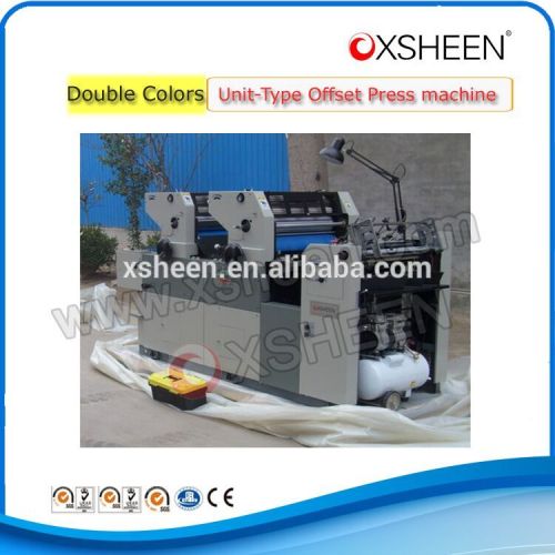high speed reasonable price double color offset press printer