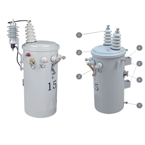 oil immersed pole mounted distribution transformer