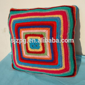 Handmade crochet cushion covers knitted throw pillow cover