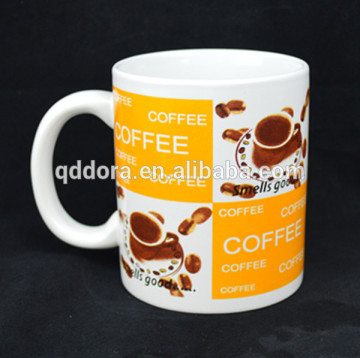 11oz logo Custom Print Tazas Mugs For Promotion,wholesale cheap tazas de ceramica