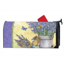 Custom magnet mailbox cover with lavender