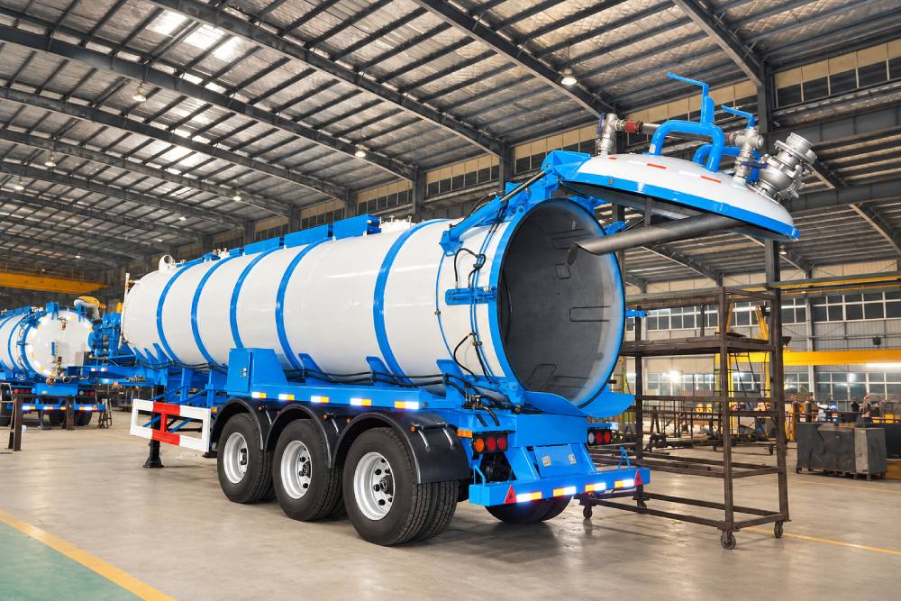 Вакуумный прицеп из нержавеющей стали Stainless Steel Vacuum Trailer