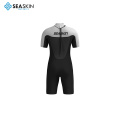 Seaskin 1.5mm kembali zip lelaki melayari wetsuit pendek