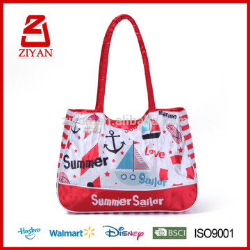 2016 womens neoprene folding beach towel bag straw beach bags