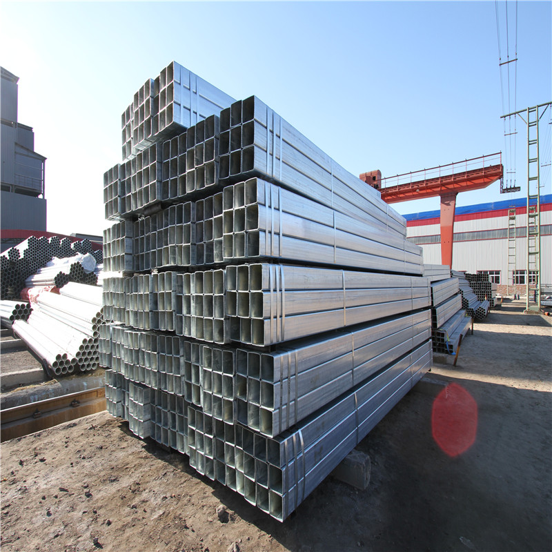 Square Carbon Hot Dipped Galvanized Square and Rectangular Hollow Section Steel Pipe and Tube