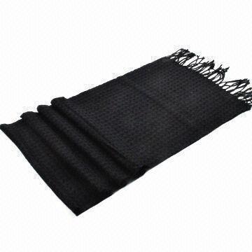 Male funds 100% wool plover standard jacquard weave scarf