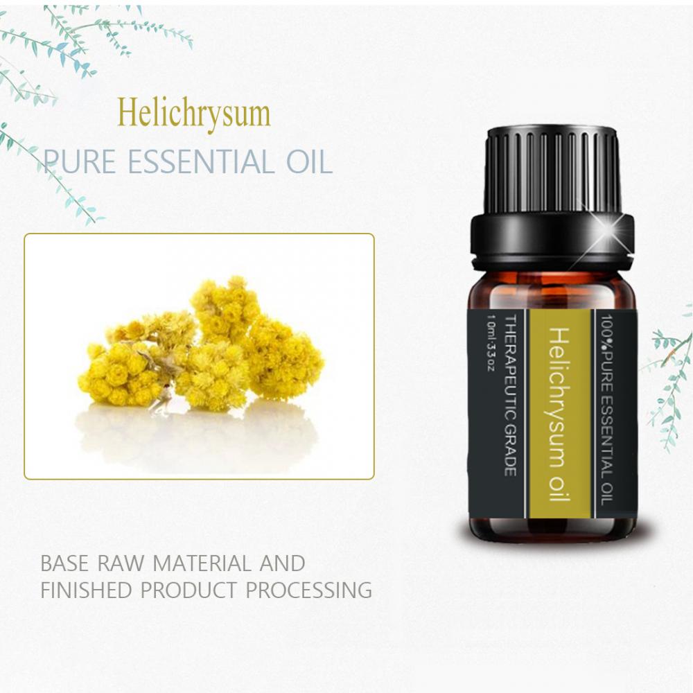 Safi asili ya kikaboni helichrysum muhimu mafuta aromatherapy