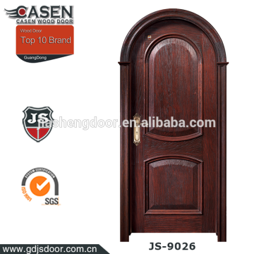 Luxury interior single sliding wood door bolection door design arch wooden door