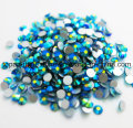 Nicht Hot Fix Nail Art Crystal Blue Zircon Ab Rhinestones Ss4 Ss6 Ss8 Ss30 Strass für Hochzeitskleid (FB-Blue Zircon AB / 3A)