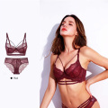 Completo intimo e slip con ferretto in pizzo 34d/36d/38d/40d