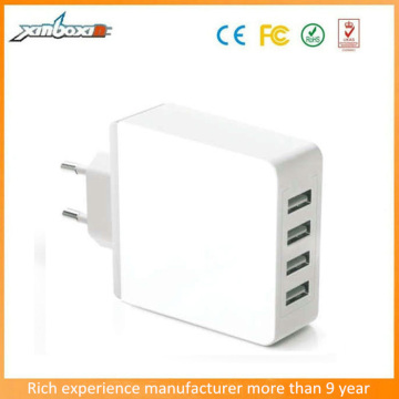 Tablet PC USB Charger Adapter,European 4USB Wall Charger with 5.1A High-Speed Charging