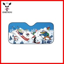 retractable air bubble car front window sunshade