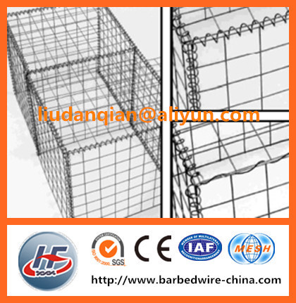 1mx0.5mx0.5m heavy duty galvanized welded gabion box for garden furniture (manufacture)