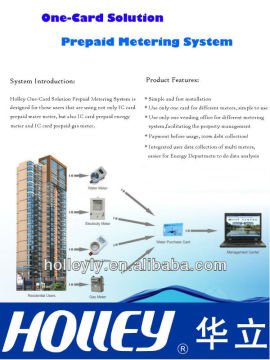One-card solution Prepaid water meter system