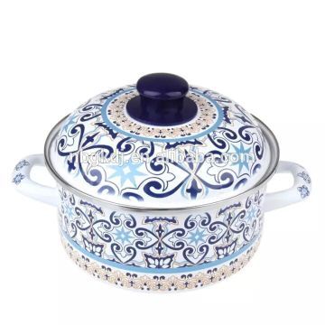 graceful decals enamel cookware & enamel strait pot