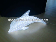led motif light & 3d white dolphin