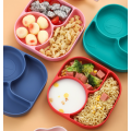 Wholesale Toddler Suction Plates Silicone Divided Plate