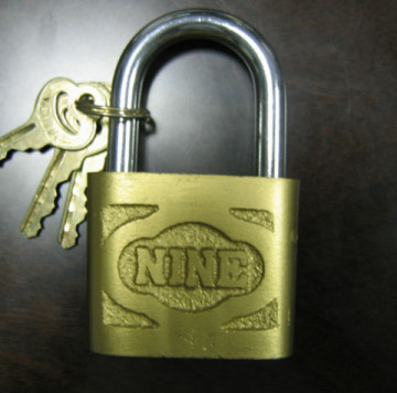 Cast Iron Padlock with Imitate Brass