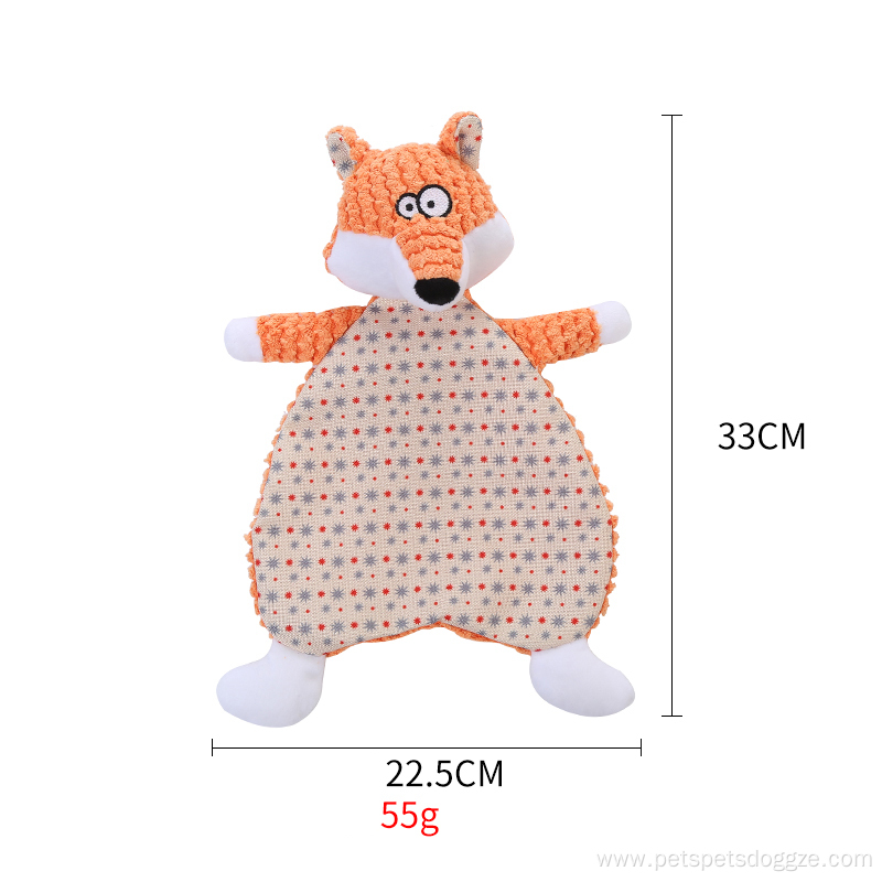 Hot selling plush containing teething interactive dog toys