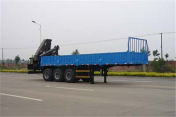 Crane transportation semi-trailer