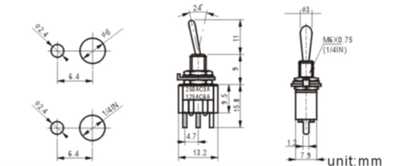 MTS-103-A2-1 roggle switch