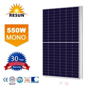 Mono 550W 144 Solar -panelen voor halve cellen