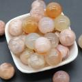 20MM Yellw Jade Chakra Balls for Stress Relief Meditation Balancing Home Decoration Bulks Crystal Spheres Polished