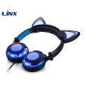 Glowing Cat Ear Headphones With Good Quality Assurance