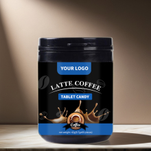 OEM RTS Latte Coffee Bean Flavored Tablet Candy