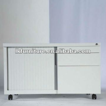 Office Mobile Metal Caddy With Tambour Door