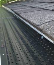 Perforated Metal Leaf Guards Keep Your Gutters Clean