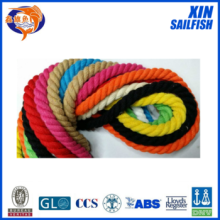 colored cotton rope DIY