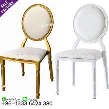 Luxury Upholstered Leather Stacking Hotel Banquet Dining Chairs for Sale
