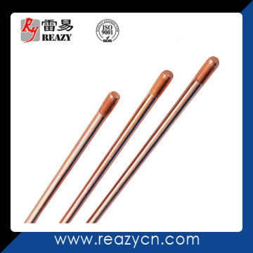 Earthing system of copper coated earth rod