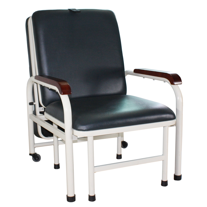 Black hospital chair bed cheap online sale
