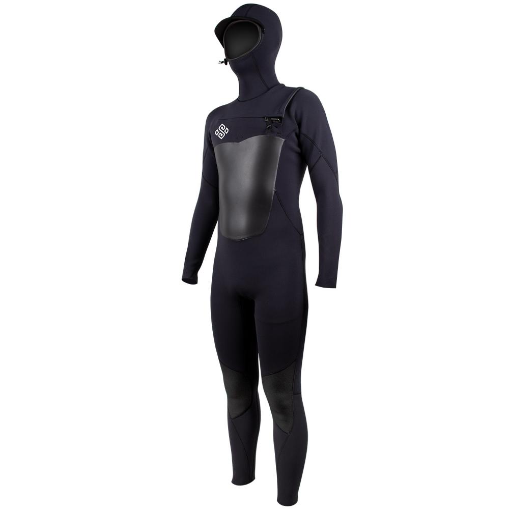 Seaskin Mens 5/4mm Comfortable Neoprene Hooded Wetsuits