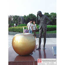 Jardín de ajardinar la escultura de bronce