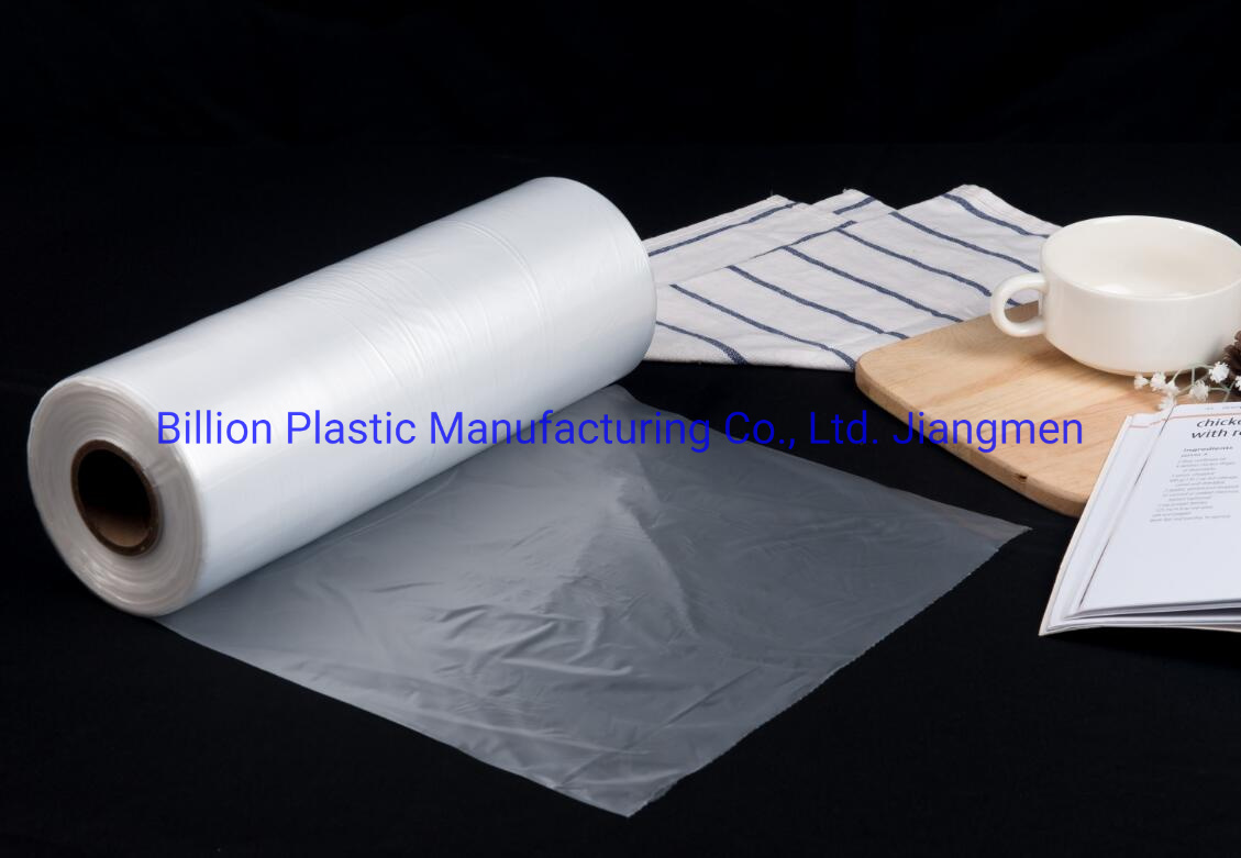 Supermarket Clear Flat Packaging Roll Bag for Vegetable and Fruit