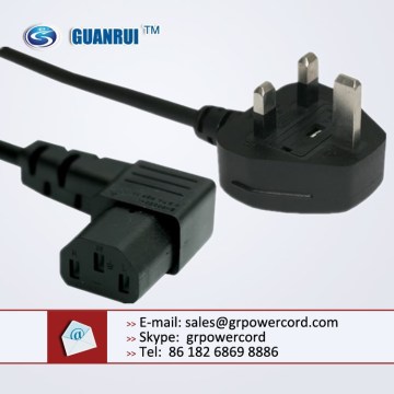 right angle uk plug, uk power cord, uk plug power cord