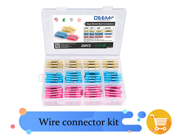 DEEM Fully-insulated heat shrink electric male female connectors