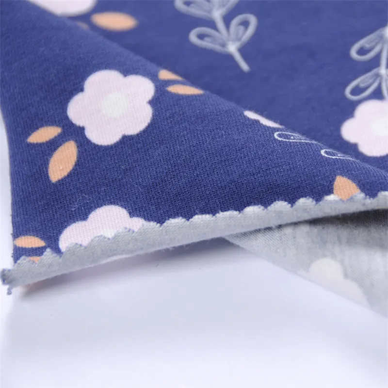 ผ้าคอตตอนคอมผสมสแปนเด็กซ์ ผ้าพิมพ์ลายดิจิตอล Siro Jersey ขนาดกะทัดรัด