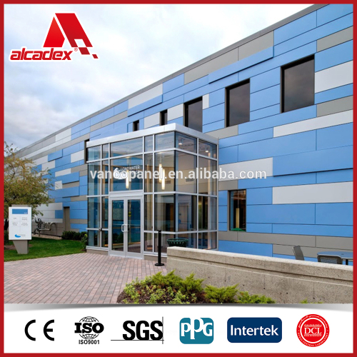 Aluminum exterior decorative building facades