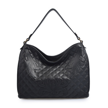 Tignanello - Sac bandoulière en cuir grainé noir