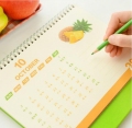 Gaya logo percetakan kalendar dinding braille