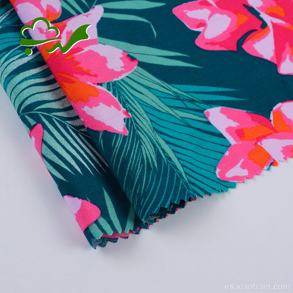 Venta barata tejida personalizada hatonía hawaiiana rayon tela para vestir