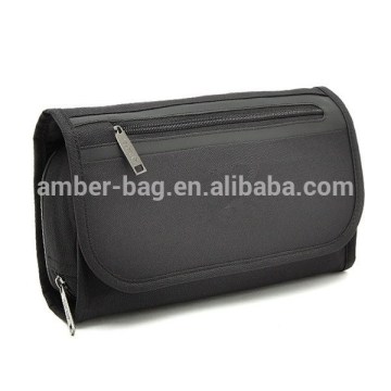 Polyester,Nylon foldable travel bag, toiletry bag with hook